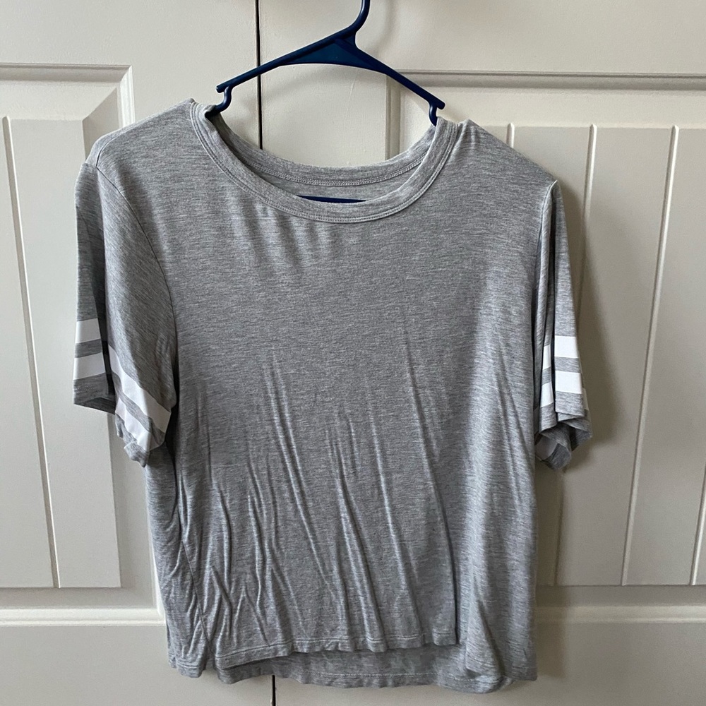 Grey “soft and sexy” crop top